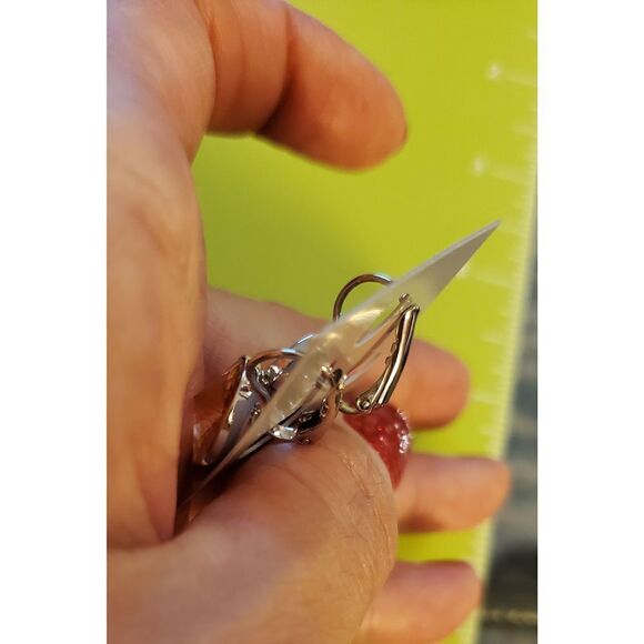 Swarovski Element Earrings S. Light Pink New!. Wedding. Party. New years. 13mm - Picture 3 of 4